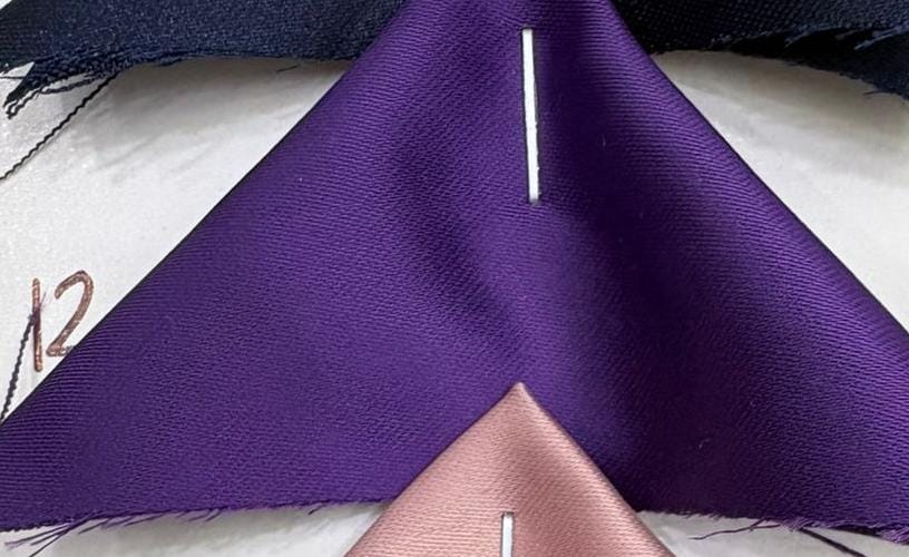 Premium Twist Satin Shade Card High Luster Solid Pattern