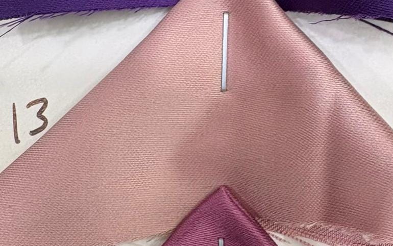 Premium Twist Satin Shade Card High Luster Solid Pattern