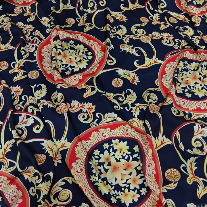 Premium Armani Satin Big Width Fabric Multi design