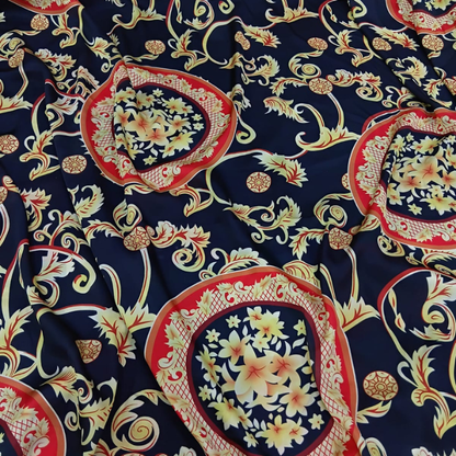 Premium Armani Satin Big Width Fabric Multi design