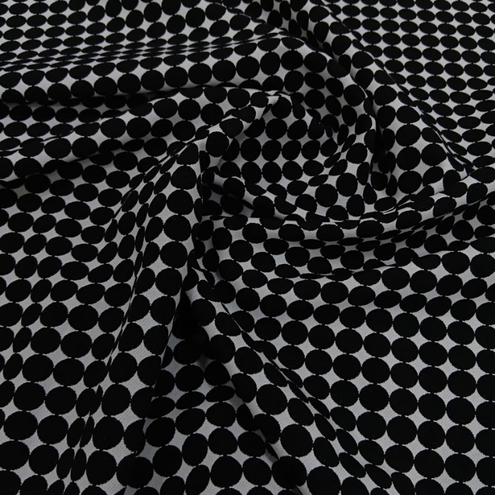 Premium Big Width Polka Dot Banana Print Fabric