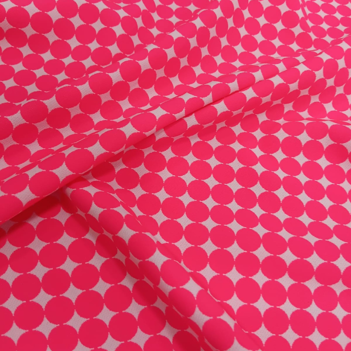Premium Big Width Polka Dot Banana Print Fabric