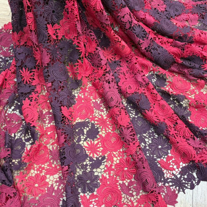 Luxury Textured Croatia Floral Fabrics Big Width