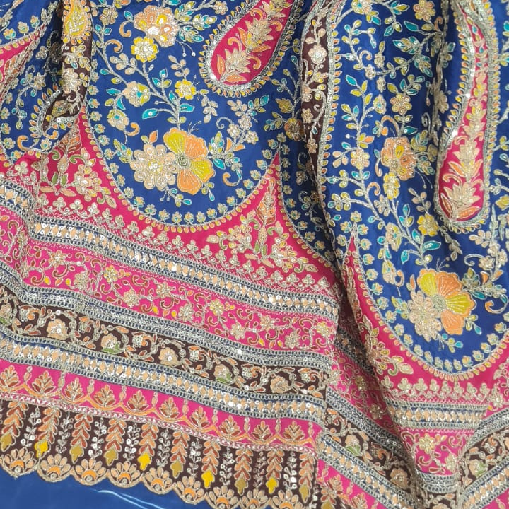 Luxury Crepe Embroidery