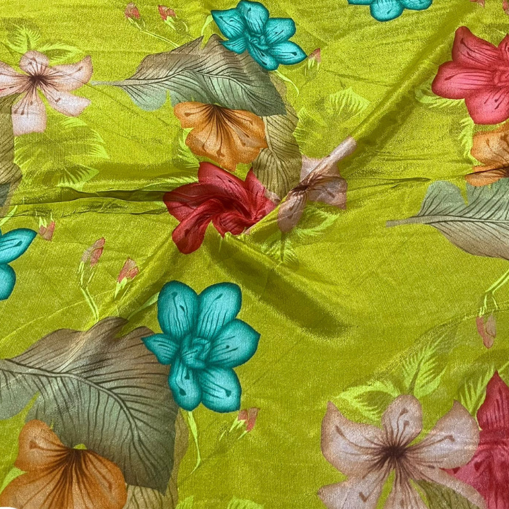 Premium Floral Chinnon Prints Multi-Design Collection 44 Inch Width