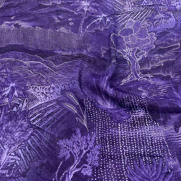 Premium Abstract Print Chinon Fabric Multi Design Patterns 44 Width