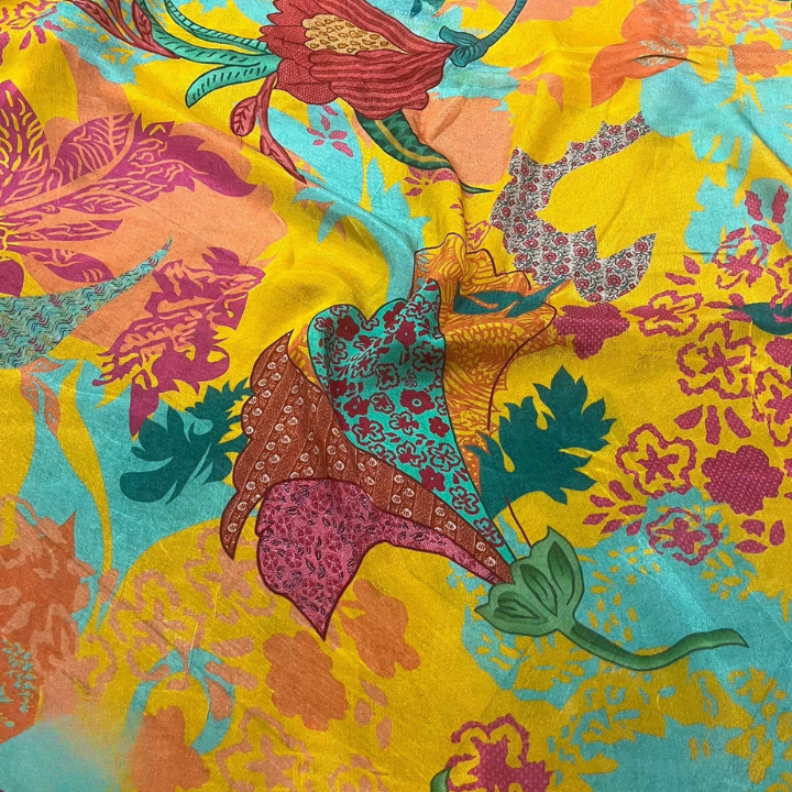 Premium Abstract Print Chinon Fabric Multi Design Patterns 44 Width