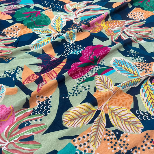 Premium Abstract Print Chinon Fabric Multi Design Patterns 44 Width