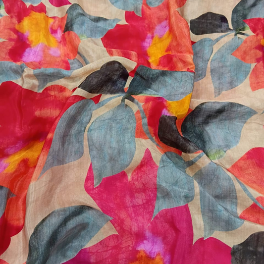 Premium Printed Crepe Fabric 44 Inch Width Multi Design