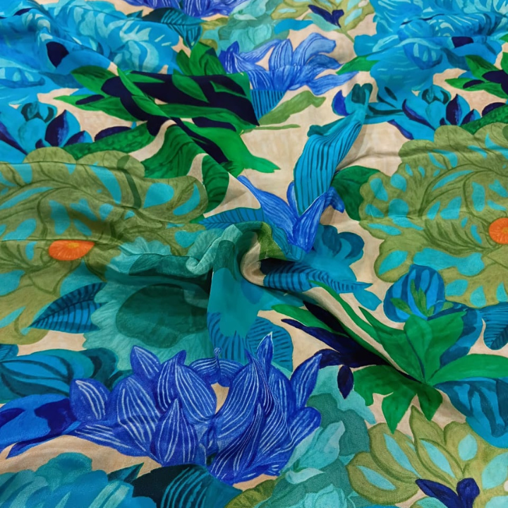 Premium Printed Crepe Fabric 44 Inch Width Multi Design
