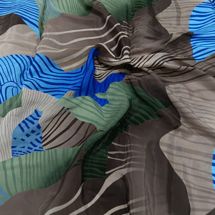 Premium Printed Crepe Fabric 44 Inch Width Multi Design