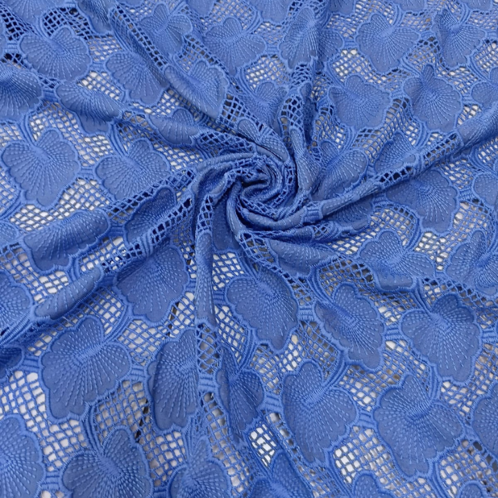Premium Heart Pattern Crochet Lace Fabric 50 Inch Width Intricate Floral Net Mesh
