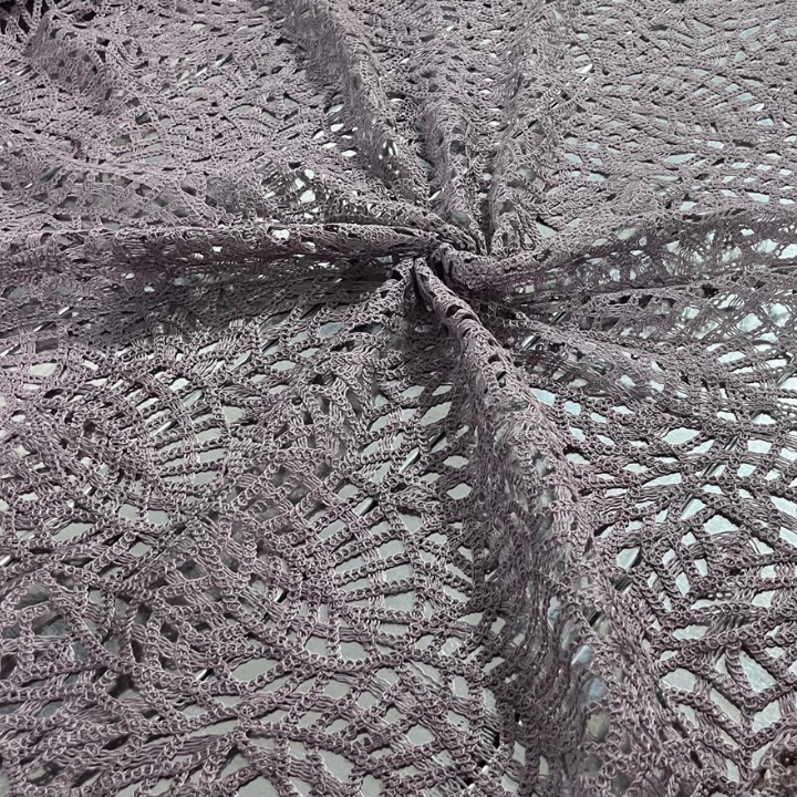 Premium Big Width Crochet Lace Fabric Intricate Geometric Pattern
