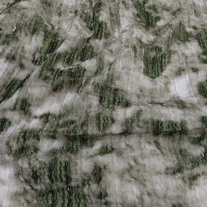 Premium Crushed Wrinkle Lycra Fabric Cloud Tie-Dye Abstract Pattern Big Width