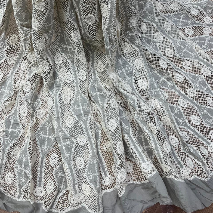 Tencel Cutwork Embroidery Fabric Artisanal Croatian Inspired Big Width
