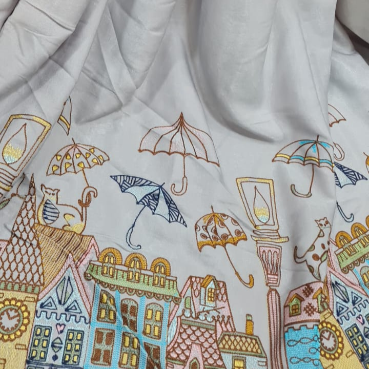 Denim Embroidery Sandwash