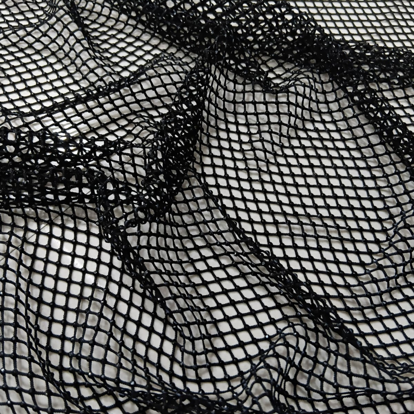 Premium Rhinestone Fishnet Fabric Big Width