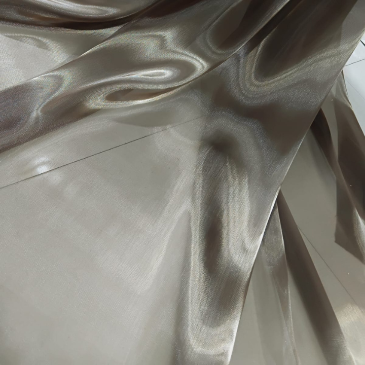 Fish Organza Fabric Big Width Sheer Shimmer Material