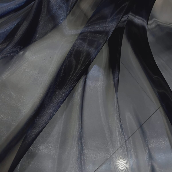 Fish Organza Fabric Big Width Sheer Shimmer Material