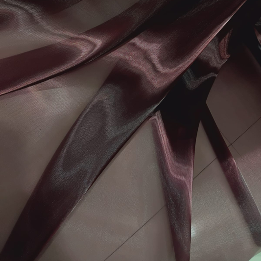 Fish Organza Fabric Big Width Sheer Shimmer Material