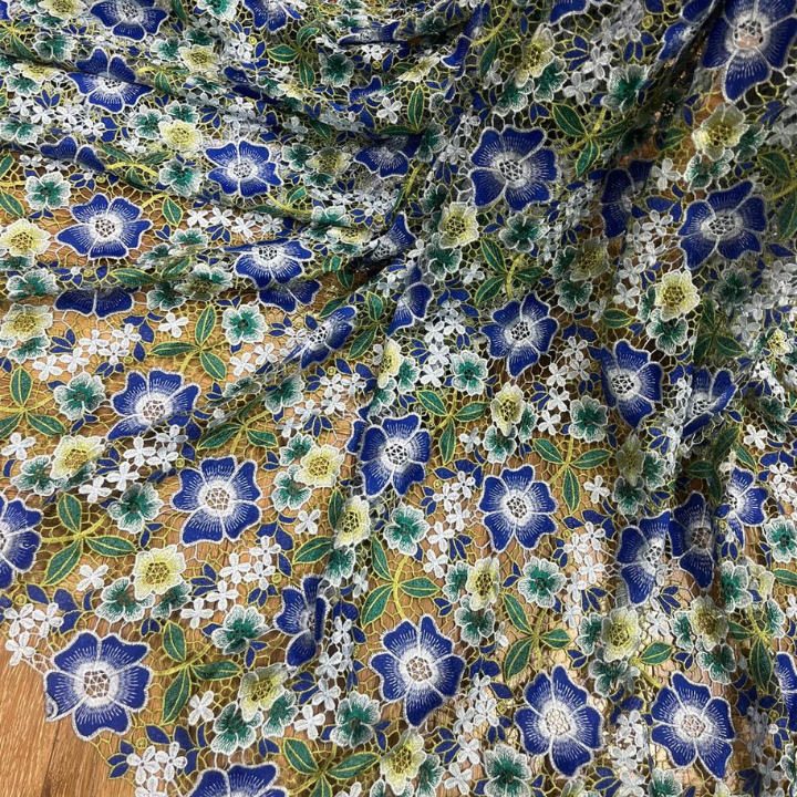 Floral Crossia Imported Cutwork 44 Inch Width