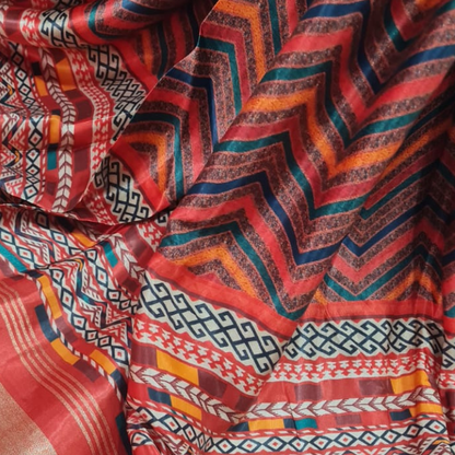 Premium Gajji Silk Printed