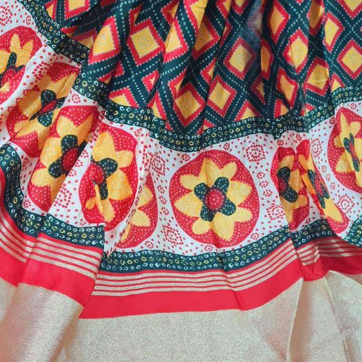 Premium Gajji Silk Printed