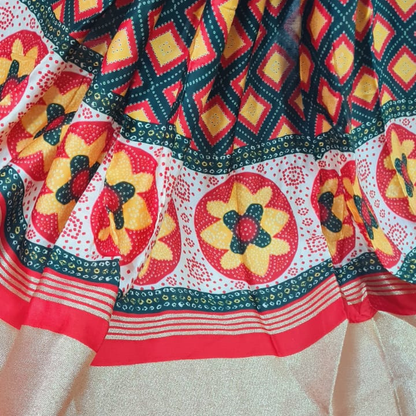 Premium Gajji Silk Printed
