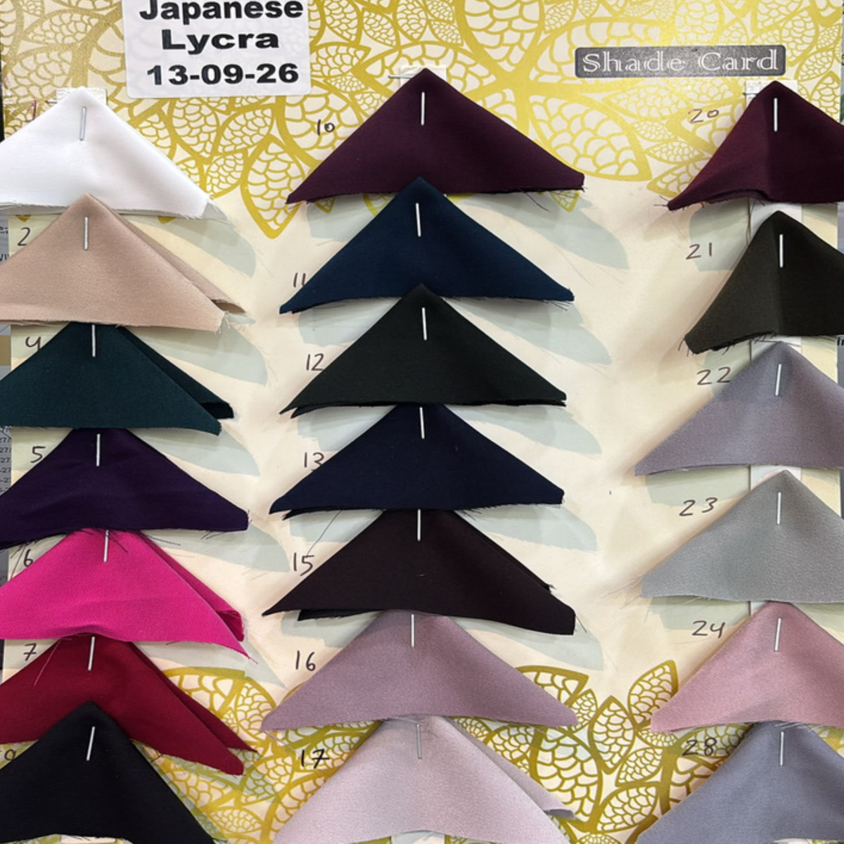Premium Japanese Lycra Fabric Plain Pattern Big Width Available in Multiple Shades