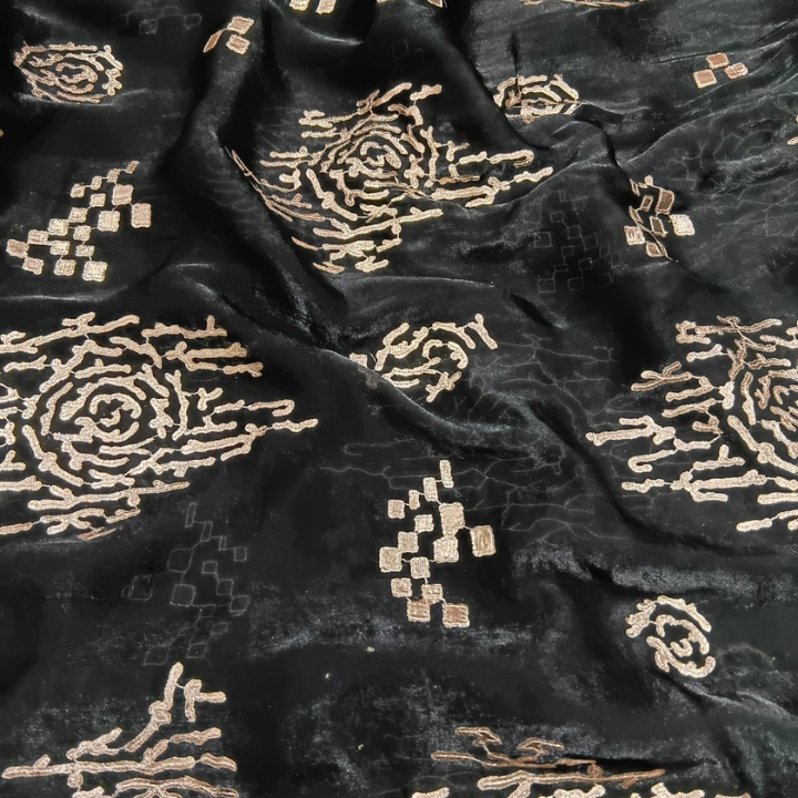 Premium Jimmy Choo Fabric with Intricate Gotta Patti Work 44 Width