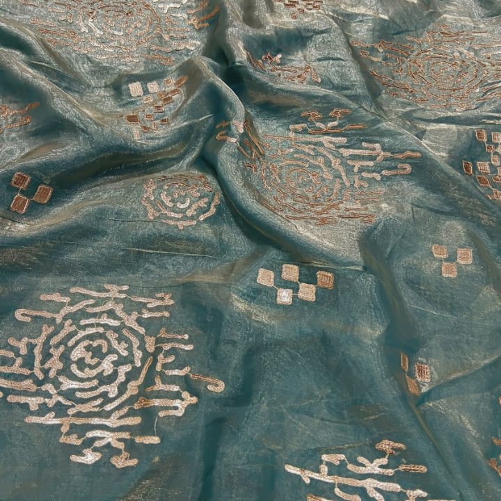 Premium Jimmy Choo Fabric with Intricate Gotta Patti Work 44 Width