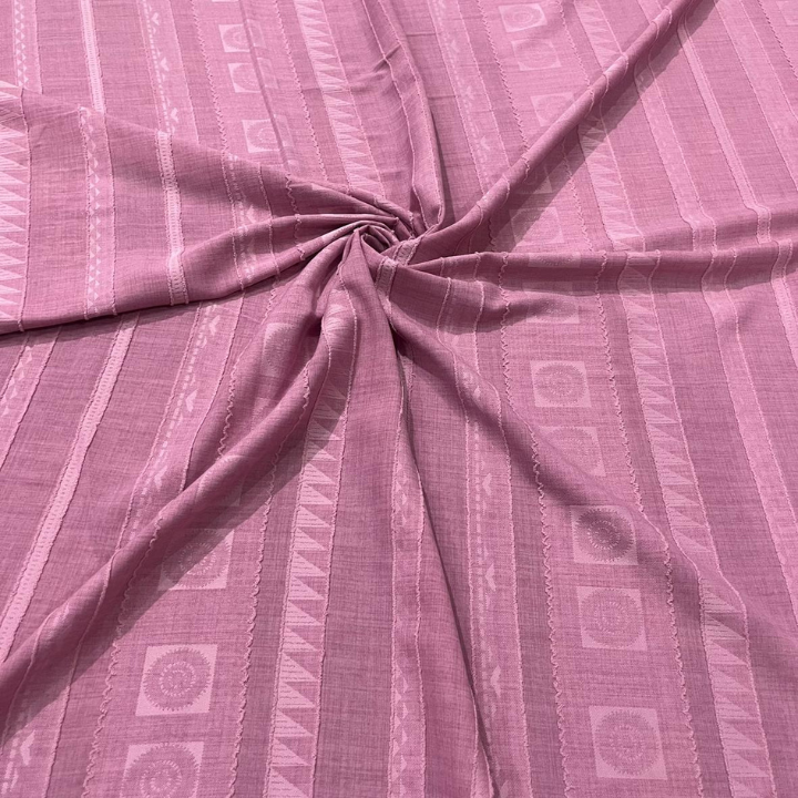 Embossed Linen Fabric with Geometric Pattern Big Width