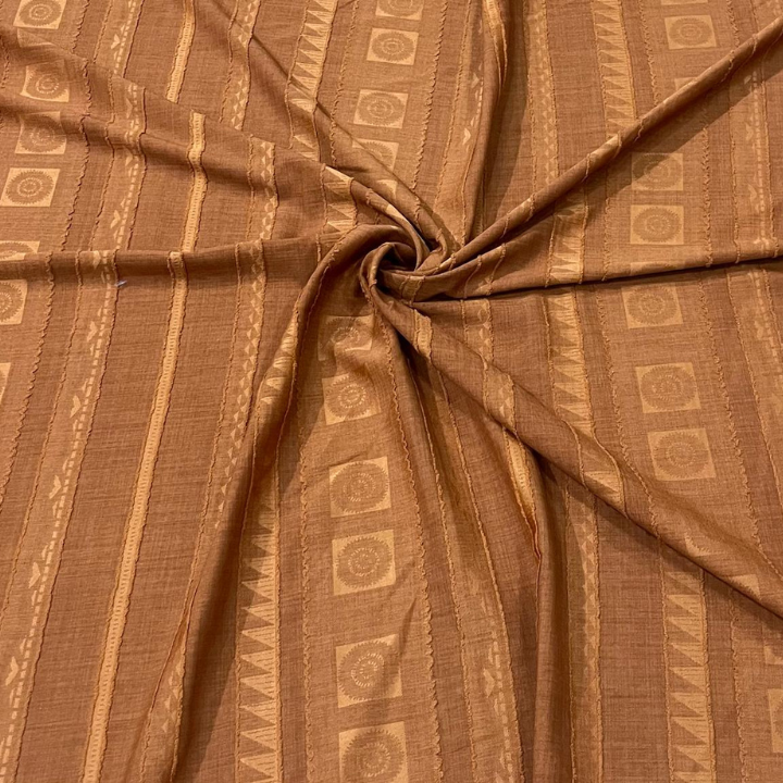 Embossed Linen Fabric with Geometric Pattern Big Width
