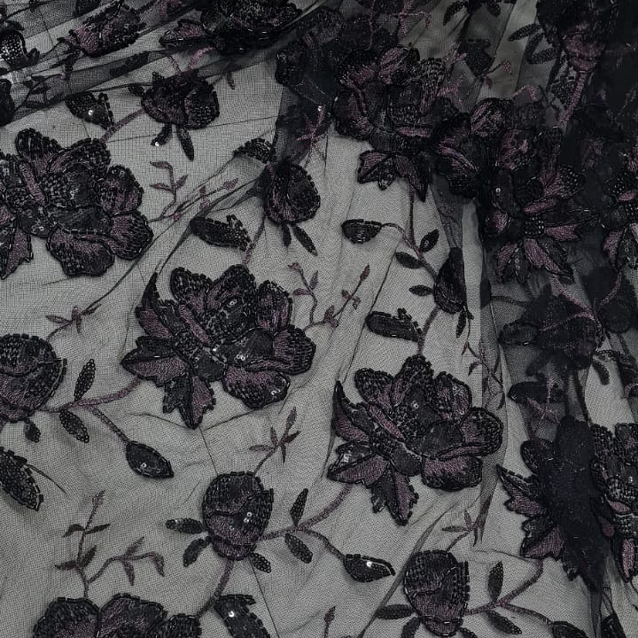 Designer Net Embroidery Cutdaana