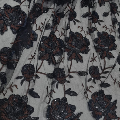 Designer Net Embroidery Cutdaana