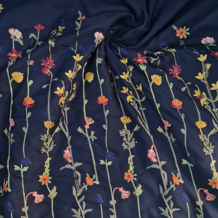 Luxury Floral Embroidery Pashmina