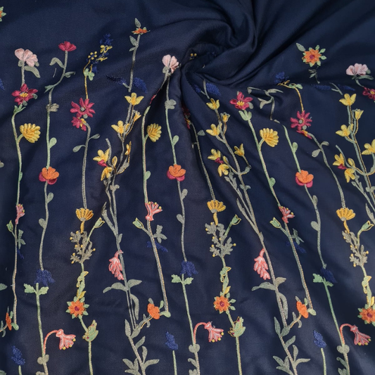 Luxury Floral Embroidery Pashmina