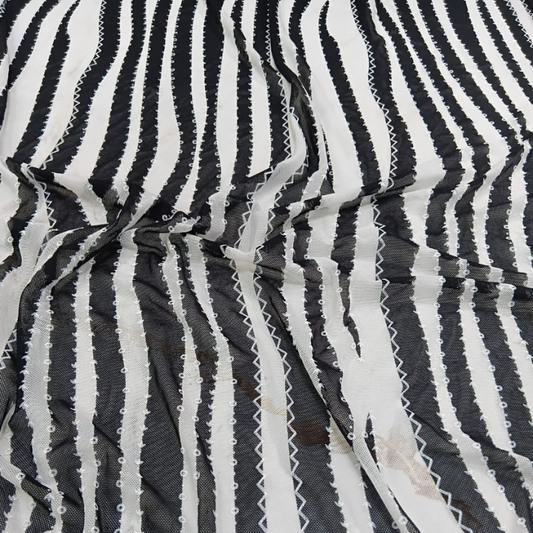 Premium Power Net Multi-Abstract Print Fabric High Stretch Big Width