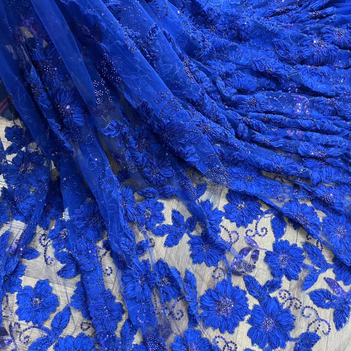 Designer Ribbon Work Net Embroidery