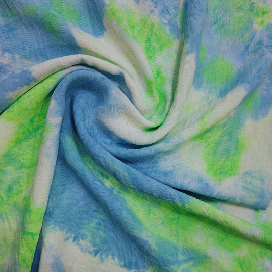 Premium Ruff Lycra Tie-Dye Fabric