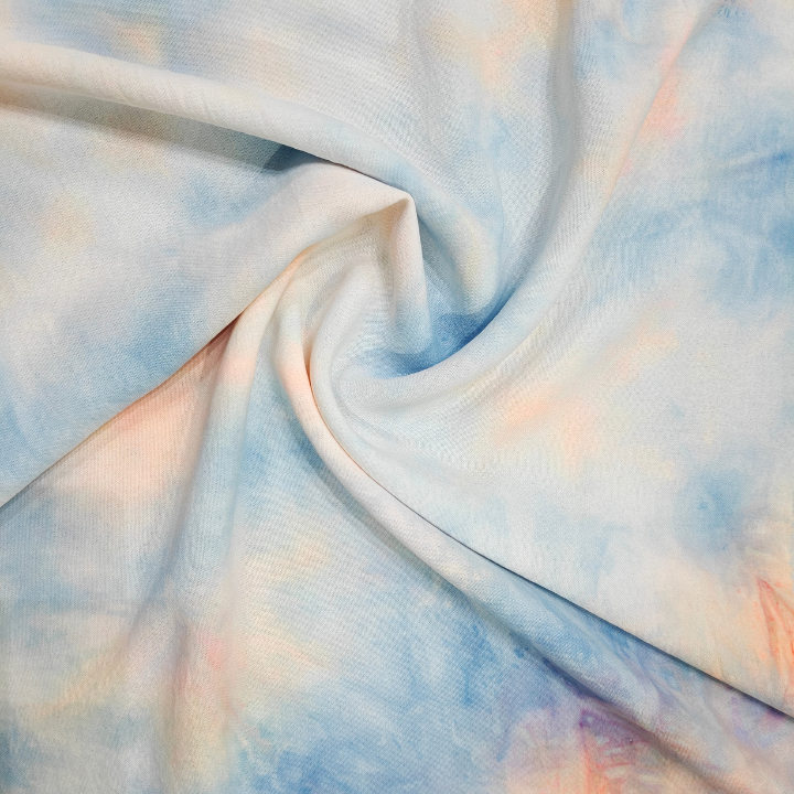 Premium Ruff Lycra Tie-Dye Fabric