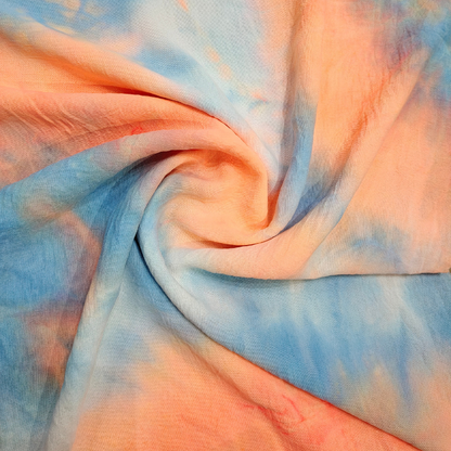 Premium Ruff Lycra Tie-Dye Fabric