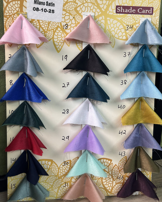 Discover our premium Milano Satin Fabric