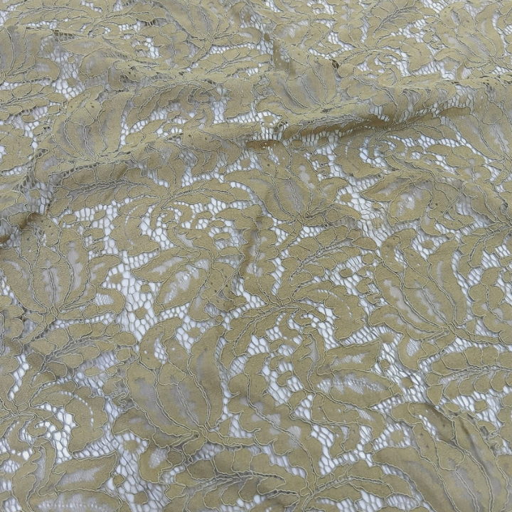Premium Big Width Corded Floral Lace Fabric on Net Base for Bridal Dresses & Designer Wear