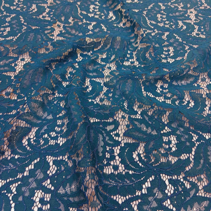 Premium Big Width Corded Floral Lace Fabric on Net Base for Bridal Dresses & Designer Wear