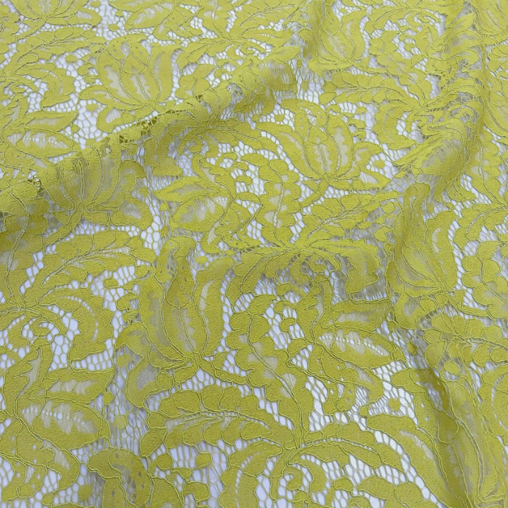 Premium Big Width Corded Floral Lace Fabric on Net Base for Bridal Dresses & Designer Wear