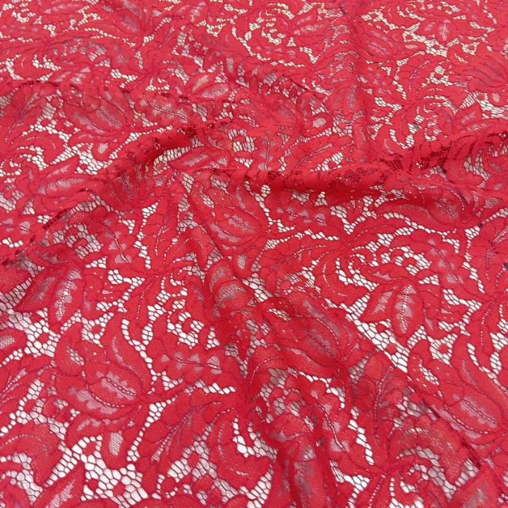 Premium Big Width Corded Floral Lace Fabric on Net Base for Bridal Dresses & Designer Wear