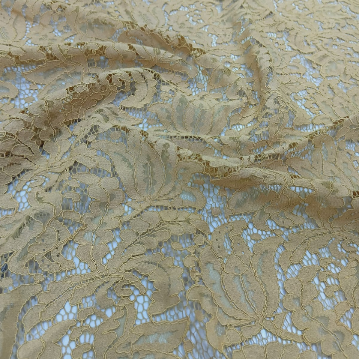 Premium Big Width Corded Floral Lace Fabric on Net Base for Bridal Dresses & Designer Wear