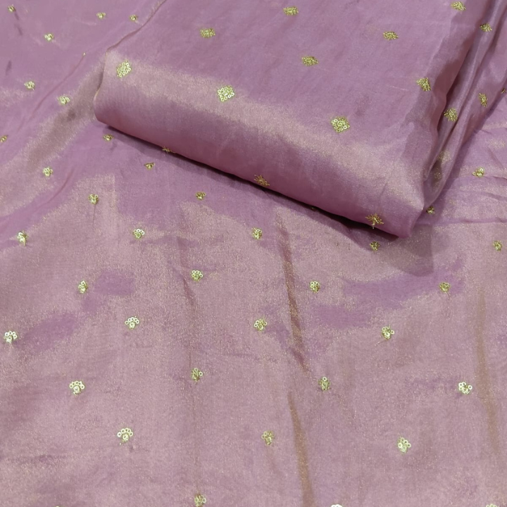 Premium Shimmer Silk with Delicate Booti Pattern 44 Width
