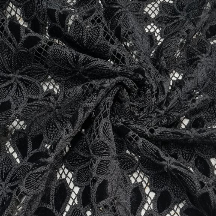 Designer Cutwork Velvet Fabric